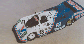 Porsche 962, Valvoline, Swap Shop, Daytona Winner 1985 Foyt, Wollek, Unser Jr., Boutsen